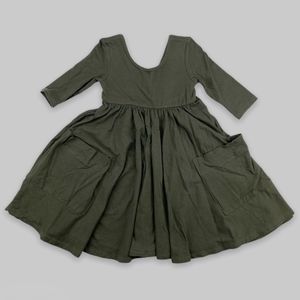 Remie Girl pocket twirl 3/4 sleeve dress *NWT